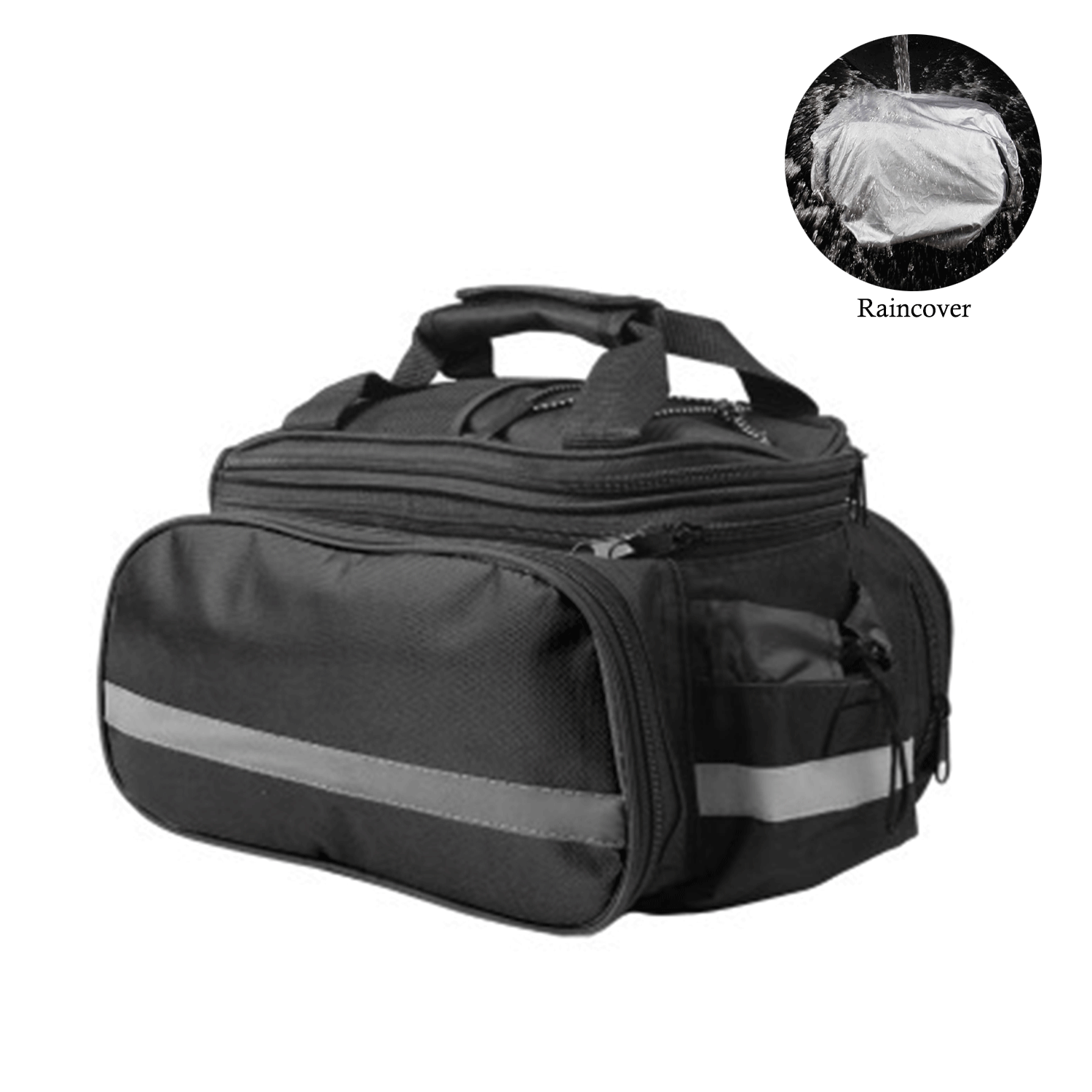 27L Expandable Bicycle Riding Rear Seat Rack Trunk Bag 8