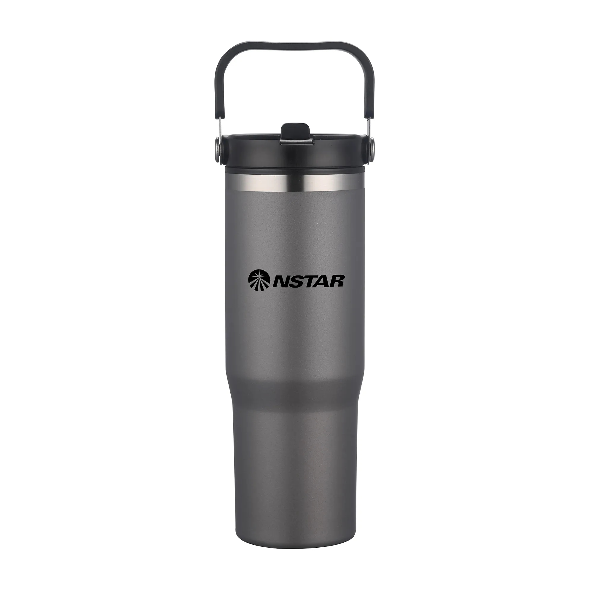 30oz. Double Wall SS / PP Mug with Handle and Flip Straw 16