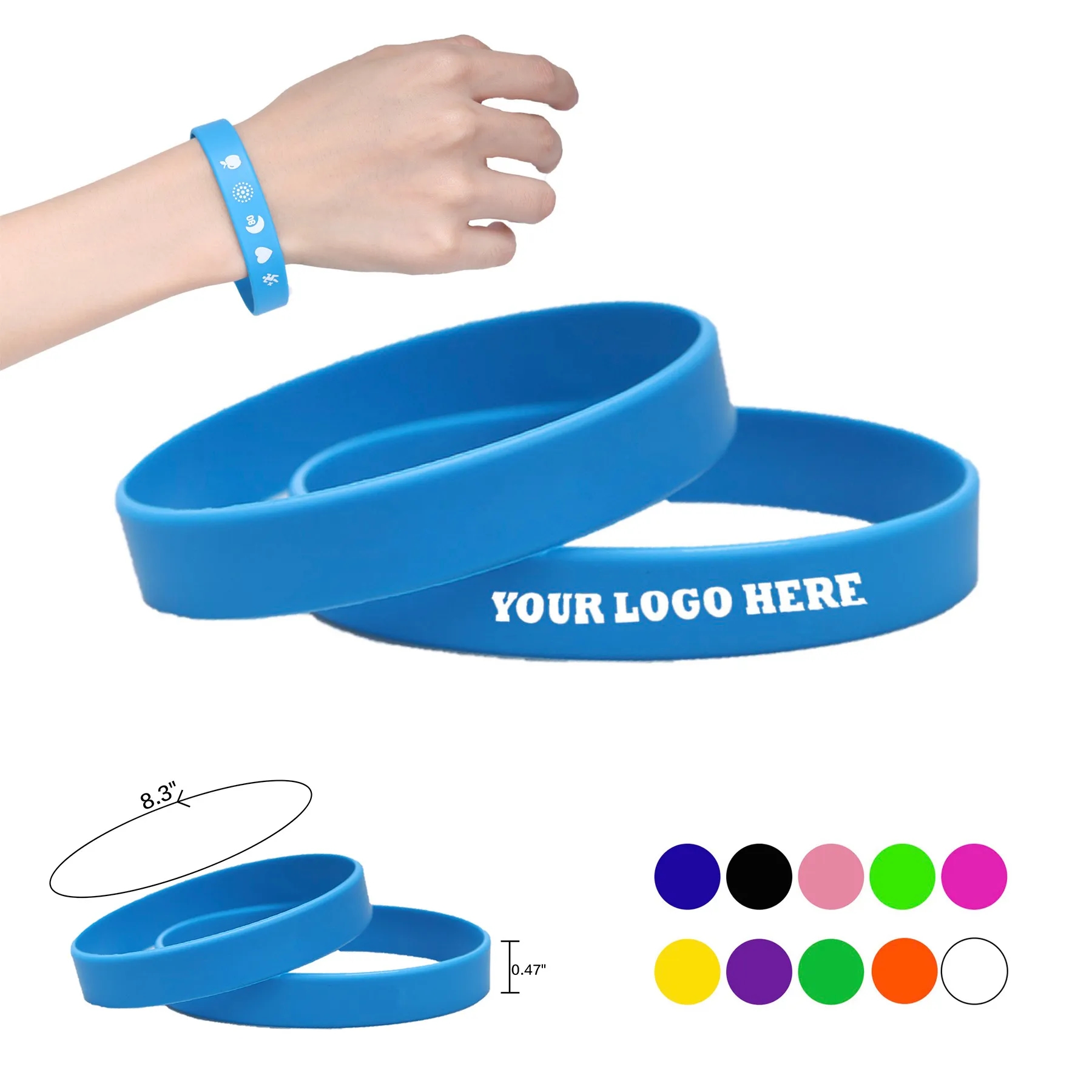 Custom Printed Silicone Wristband MOQ100 2