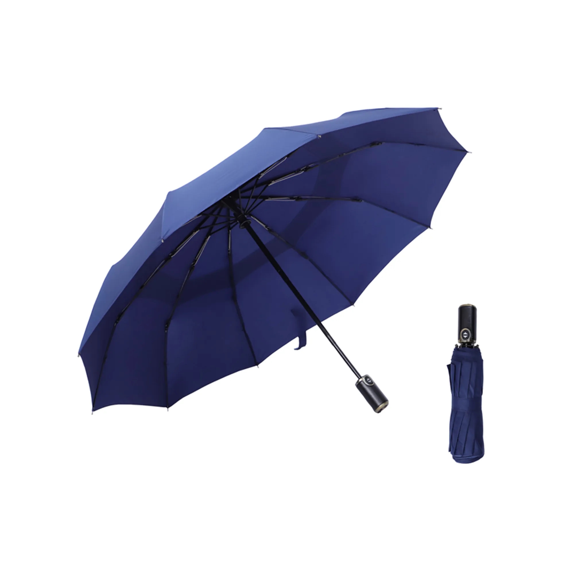 47" Collapsible Fully Automatic Pure Color Umbrella 4