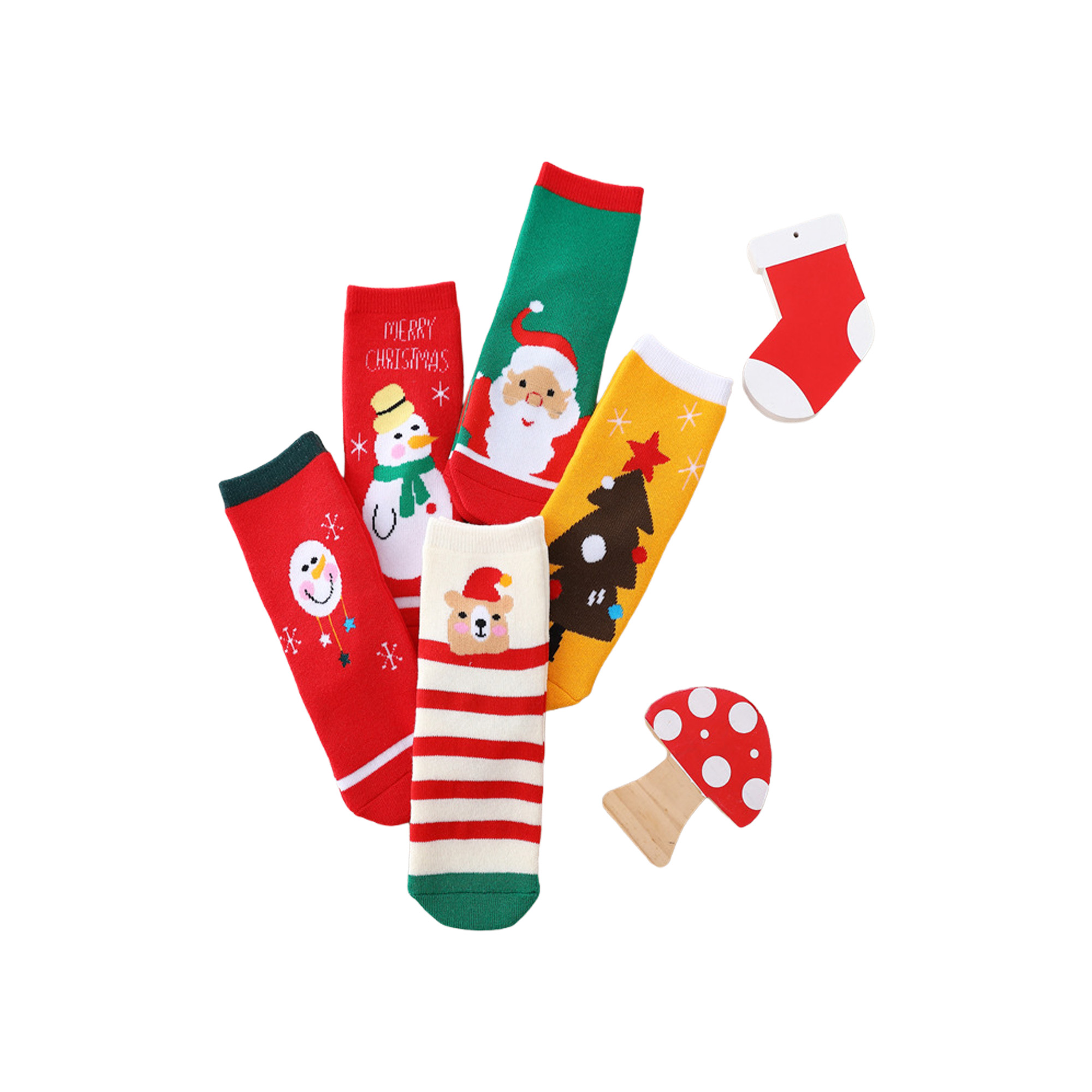 Cotton Children's Warm Christmas Socks 3