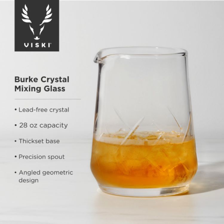 Viski® Burke Cocktail Mixing Glass 8
