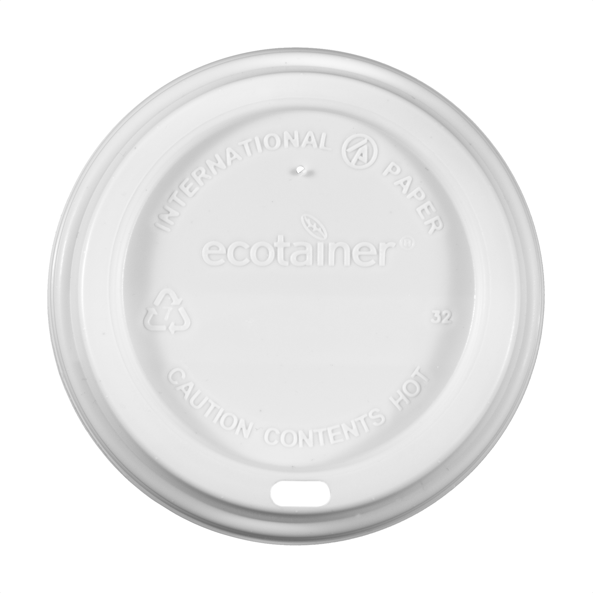 12/16 oz Paper Cup Eco Domed Lid White 2