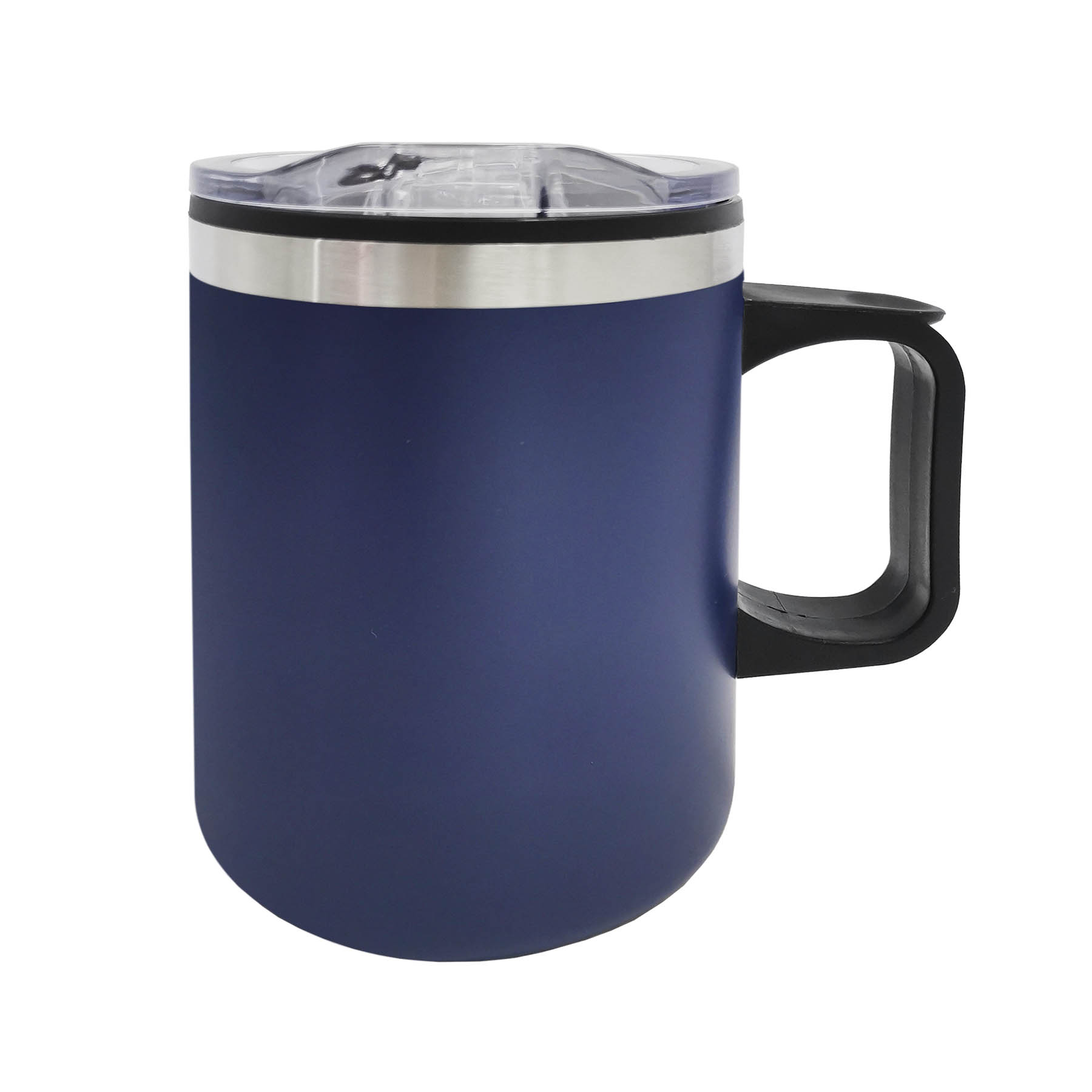14oz. Double Wall Camping Mug w/ Clear Lid 12