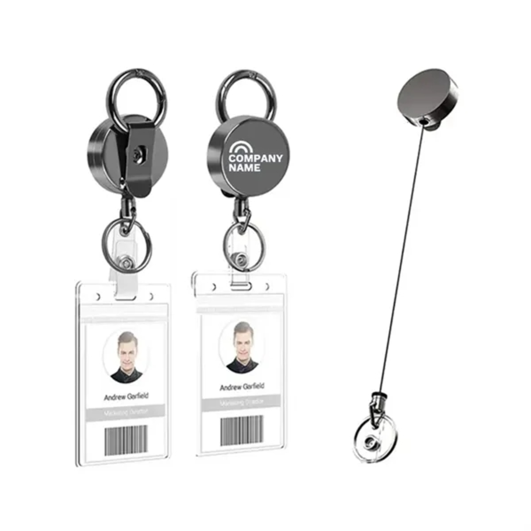 Retractable Badge Holders with Belt Clip
2