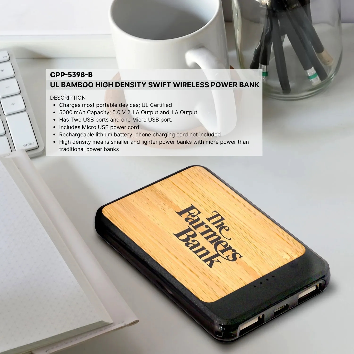 UL BAMBOO HIGH DENSITY VOLT POWER BANK 7