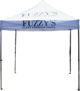 12'x12' White Tent With Logo 2