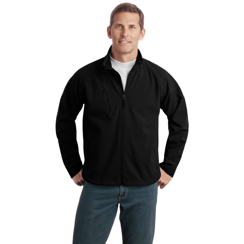 Port Authority Tall Textured Soft Shell Jacket. 4