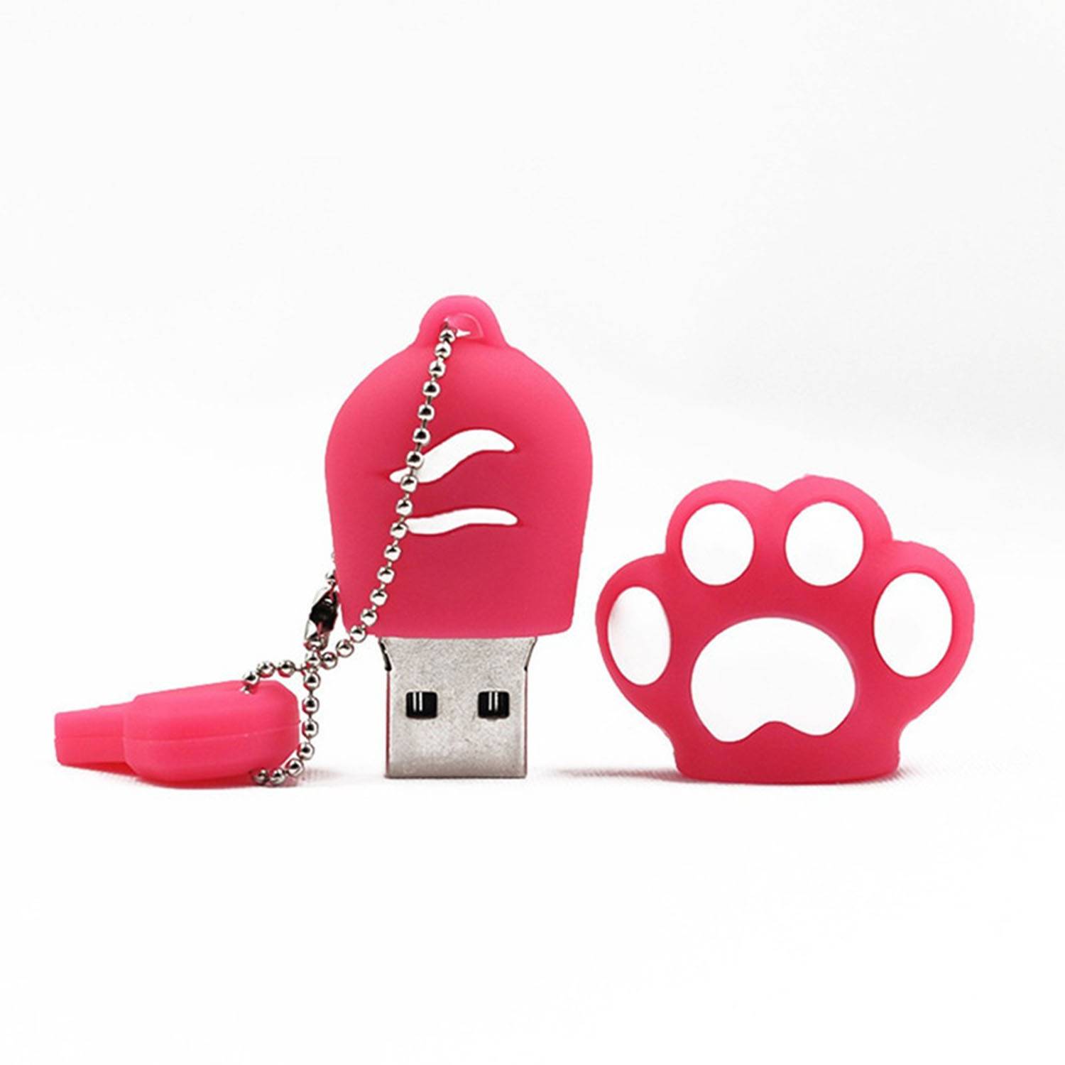 Cartoon Cat Claw Shell USB Flash Disk 128G 6