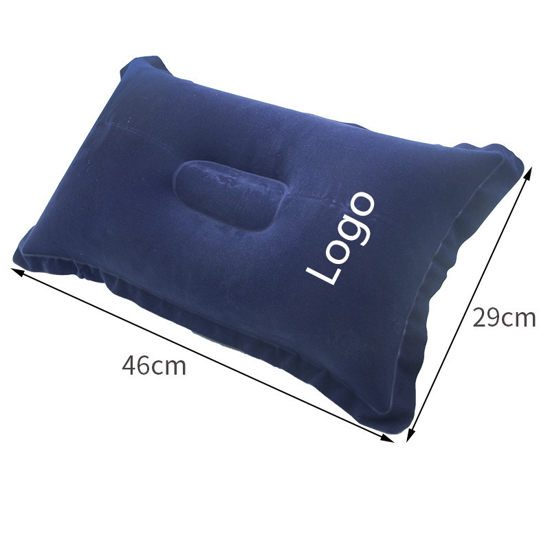 Inflatable  Small Squared Flocked Fabric Air Pillow 3