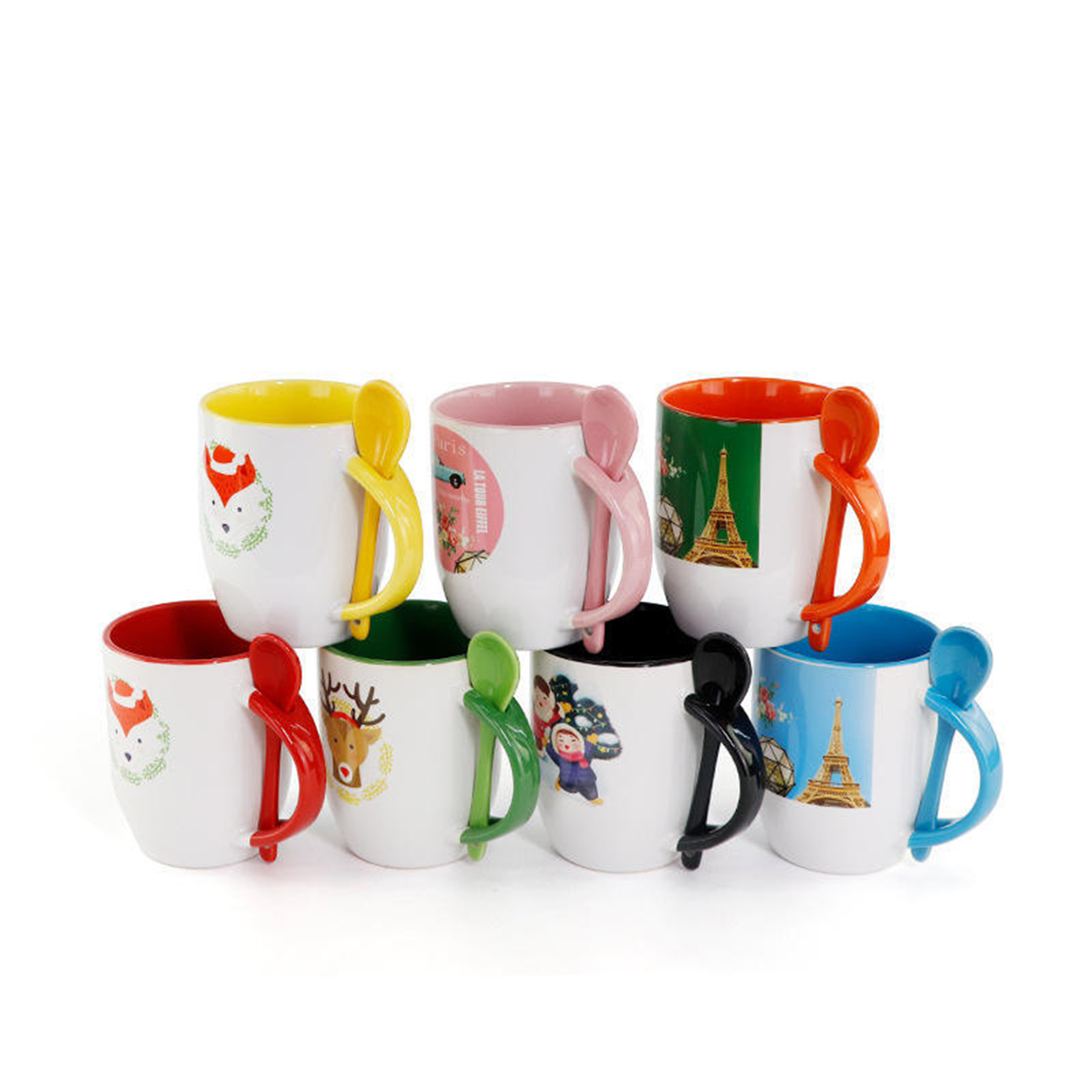 12 Oz. Ceramic Mug w/ Spoon 2