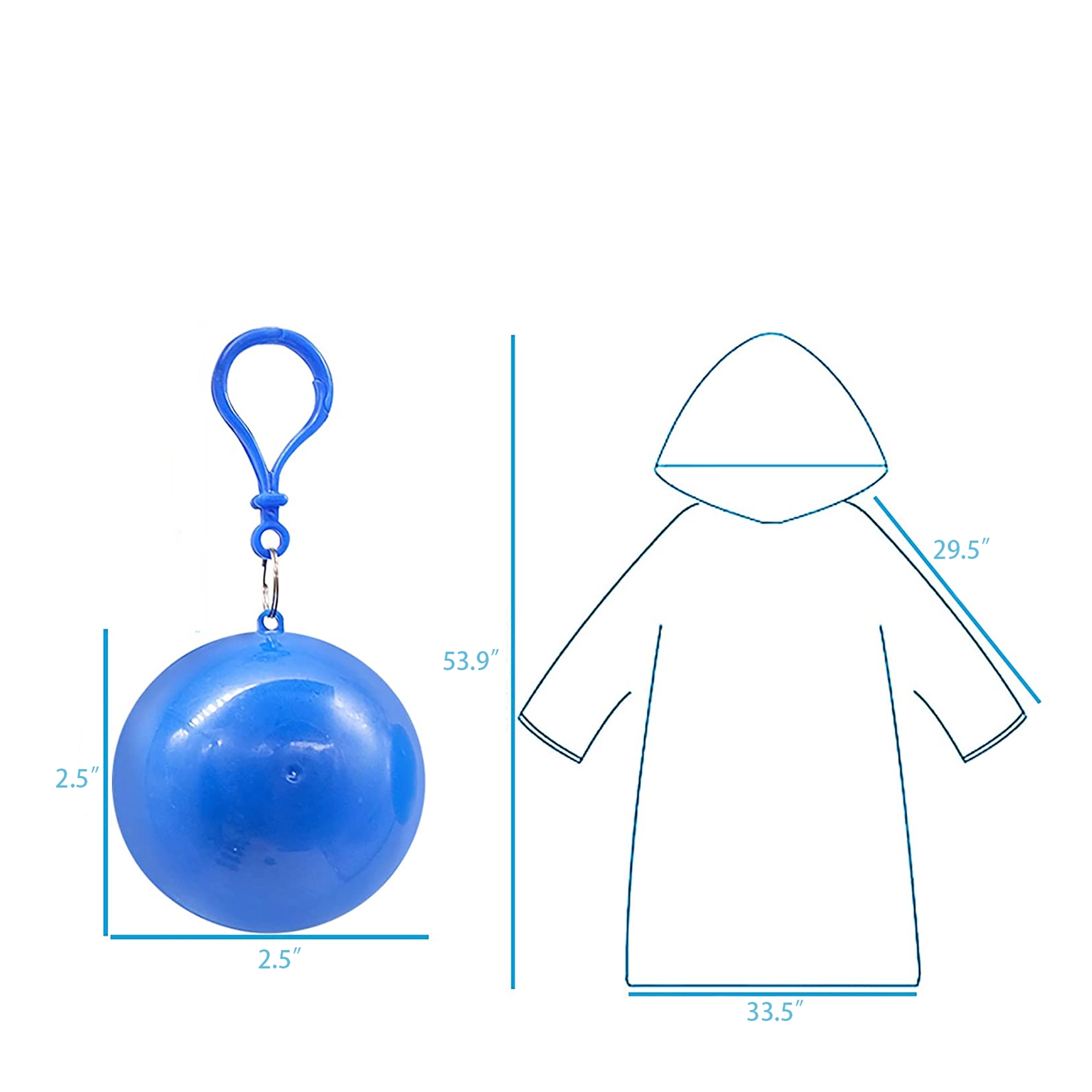Portable Spherical Raincoat MOQ 50PCS 3