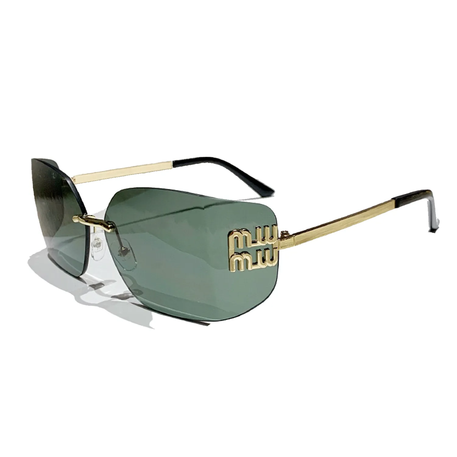 Metal Rimless Sunglasses For Women 3