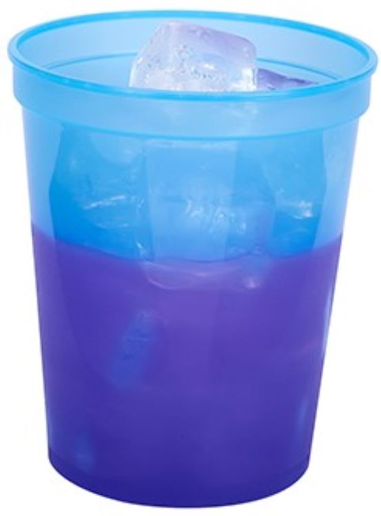 16 oz. Color Changing Smooth Plastic Stadium Cup 9