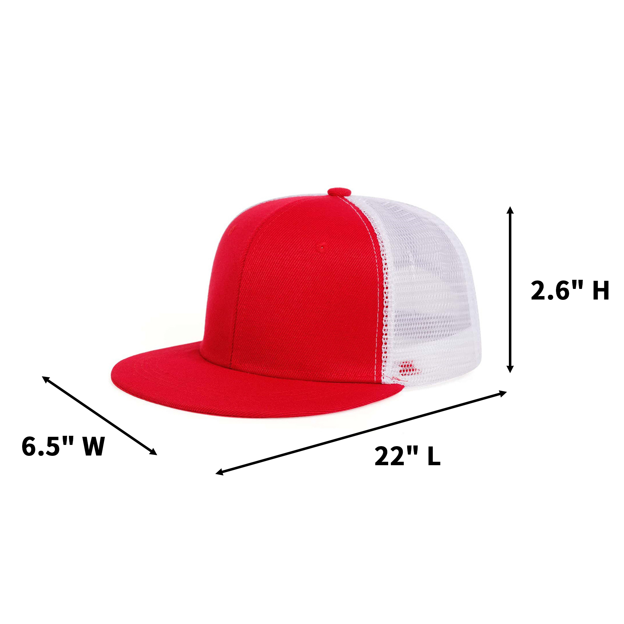Six Panel Structured Trucker Cap With Mesh Back 5