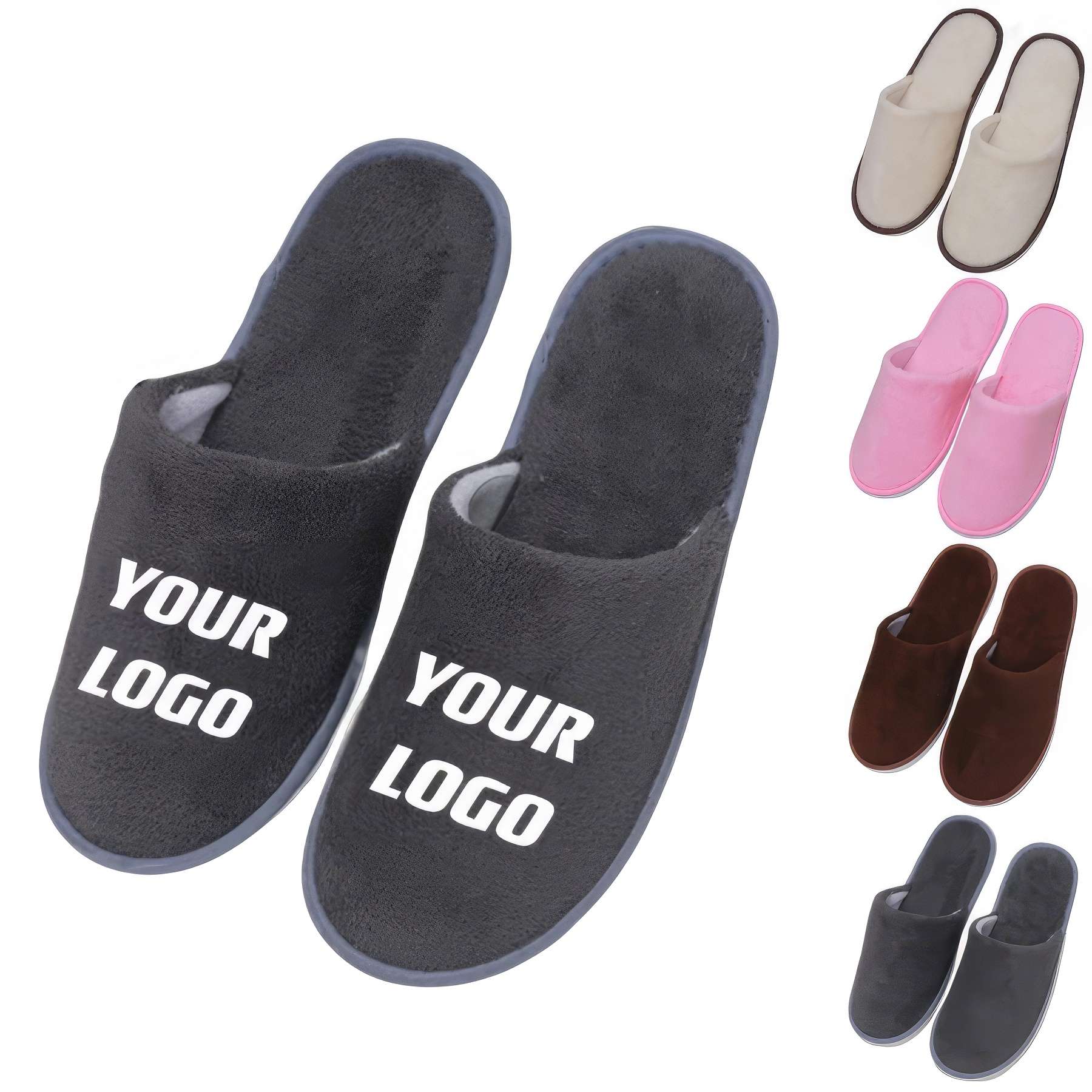 Custom Disposable Non-slip Spa Slippers 2