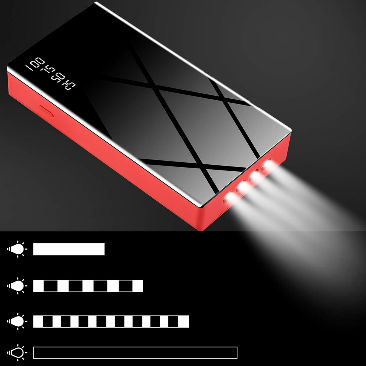 Portable Car Jump Starter W/ Digital Display Power Bank 6