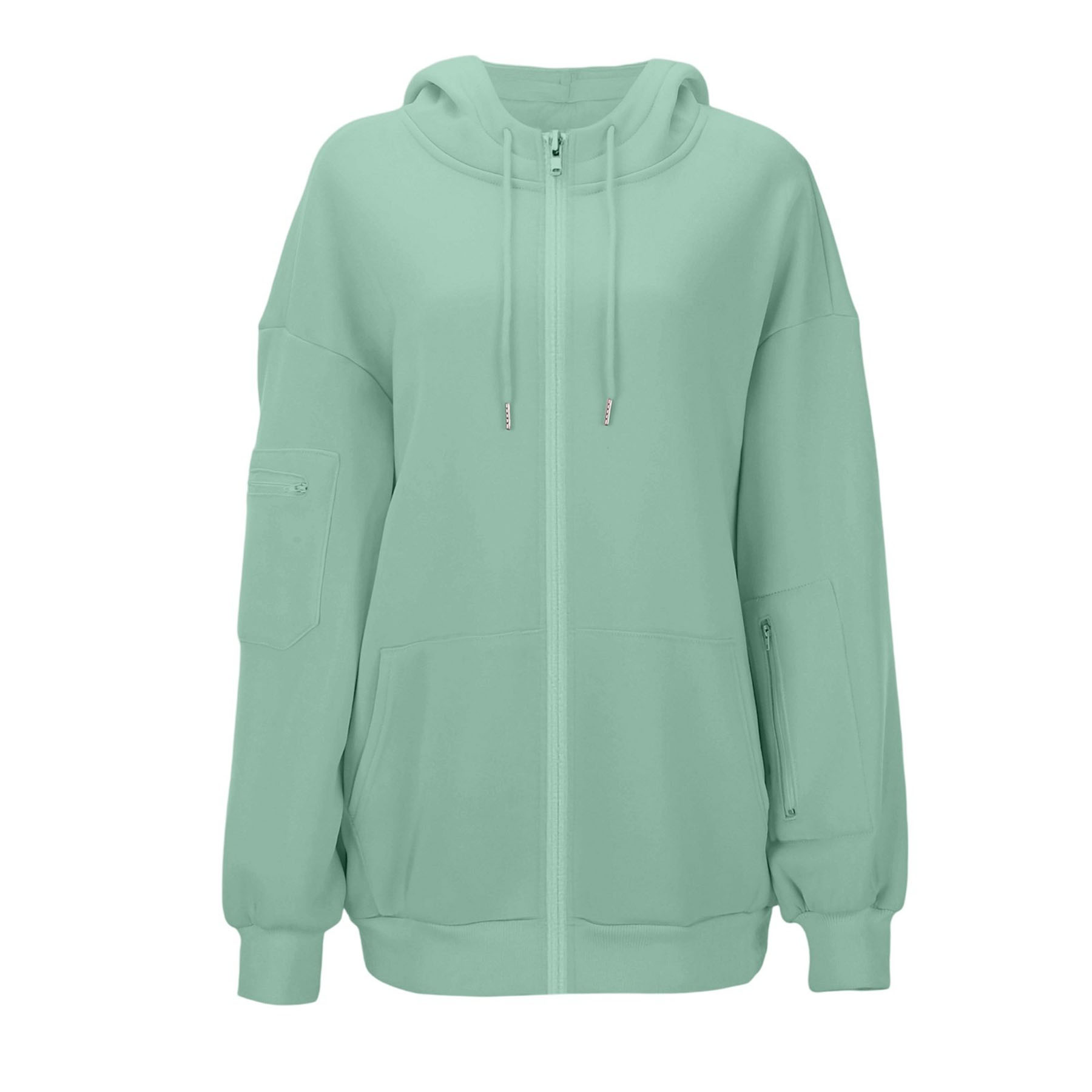 Womens Zippered Hoodie with Eye Mask 7