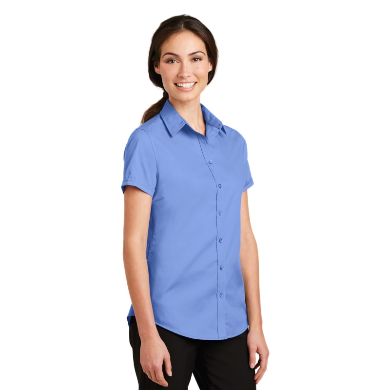 Port Authority Ladies Short Sleeve SuperPro Twill Shirt. 8
