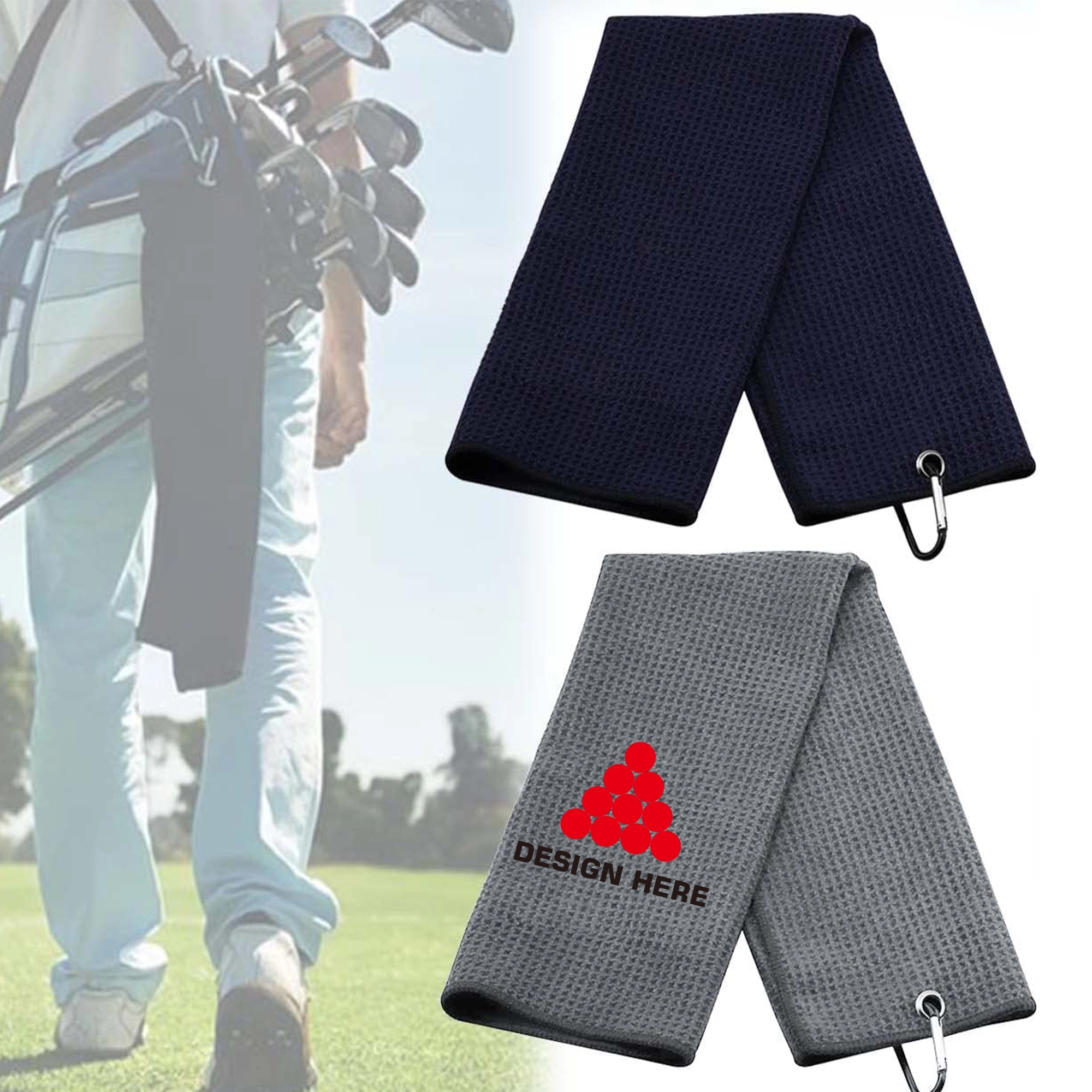 Sublimation Microfiber Golf Towel MOQ 50pcs 3