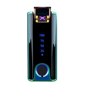 Modern Electric Arc Lighter With Top Fingerprint ID Touch Activation 13