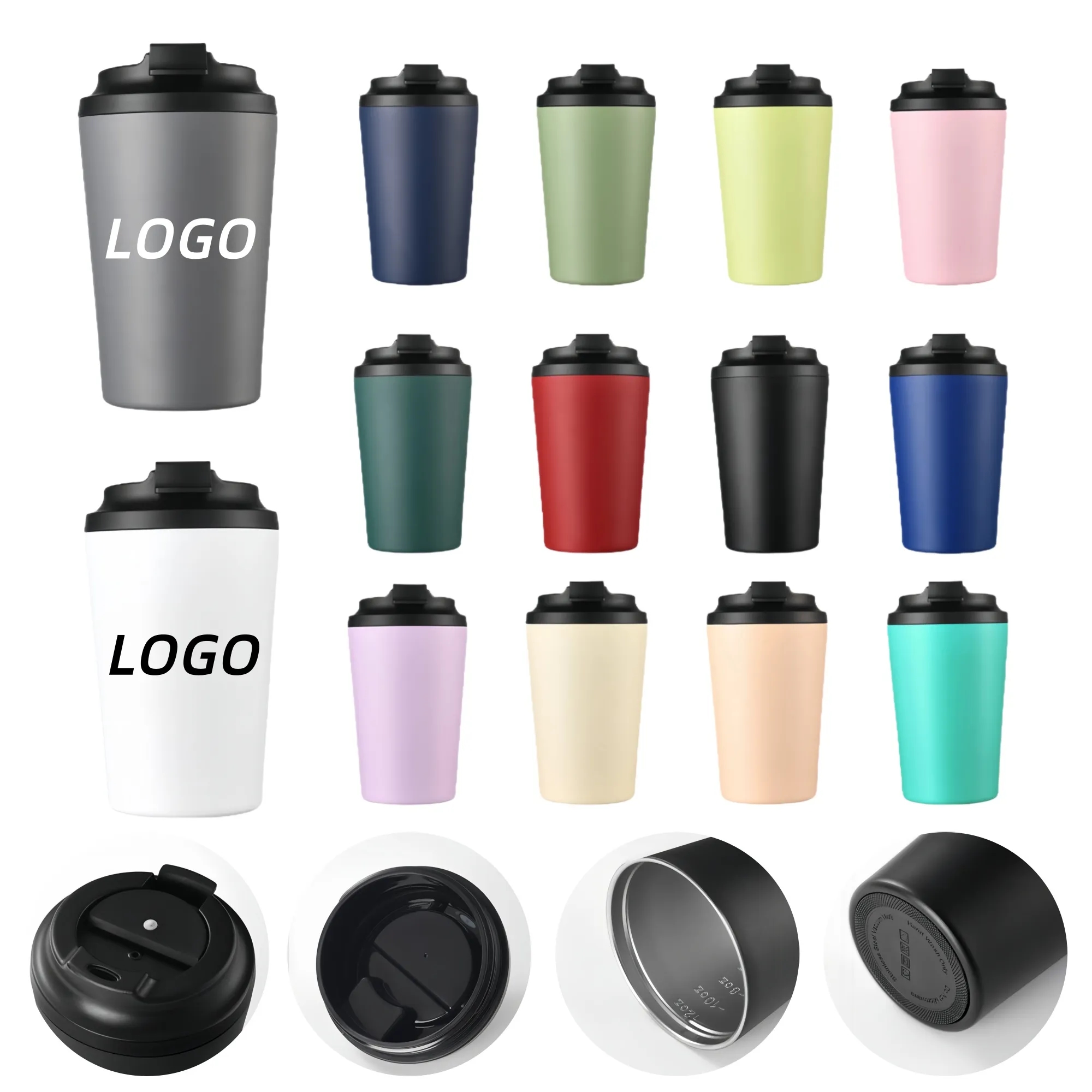 12oz Portable Stainless Steel Insulated Coffee Cup 4