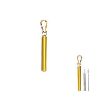 Innovative Telescope Metal Straw With Carabiner 23