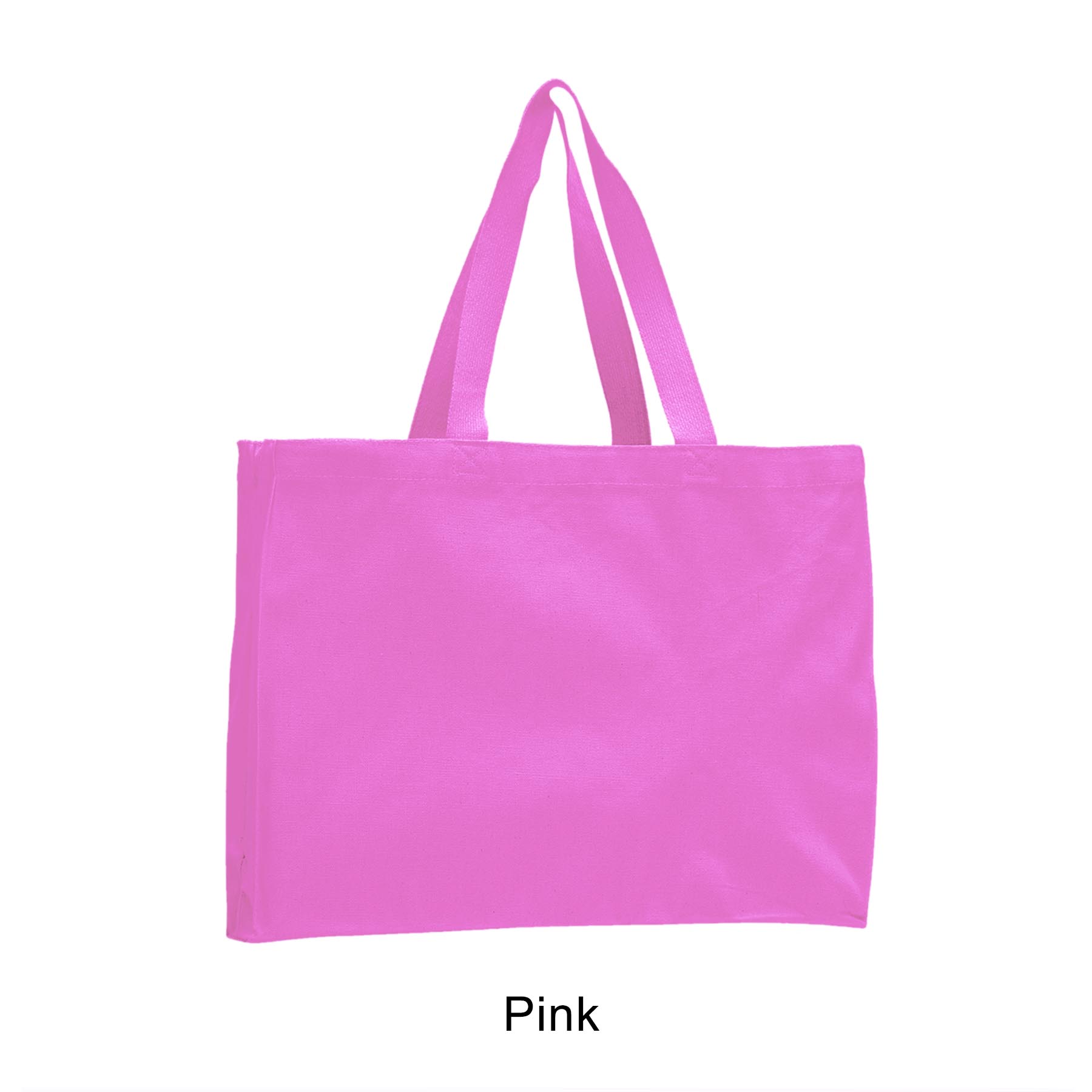 12 oz. Canvas Gusset Tote Bag /w web handles_R107BT 11