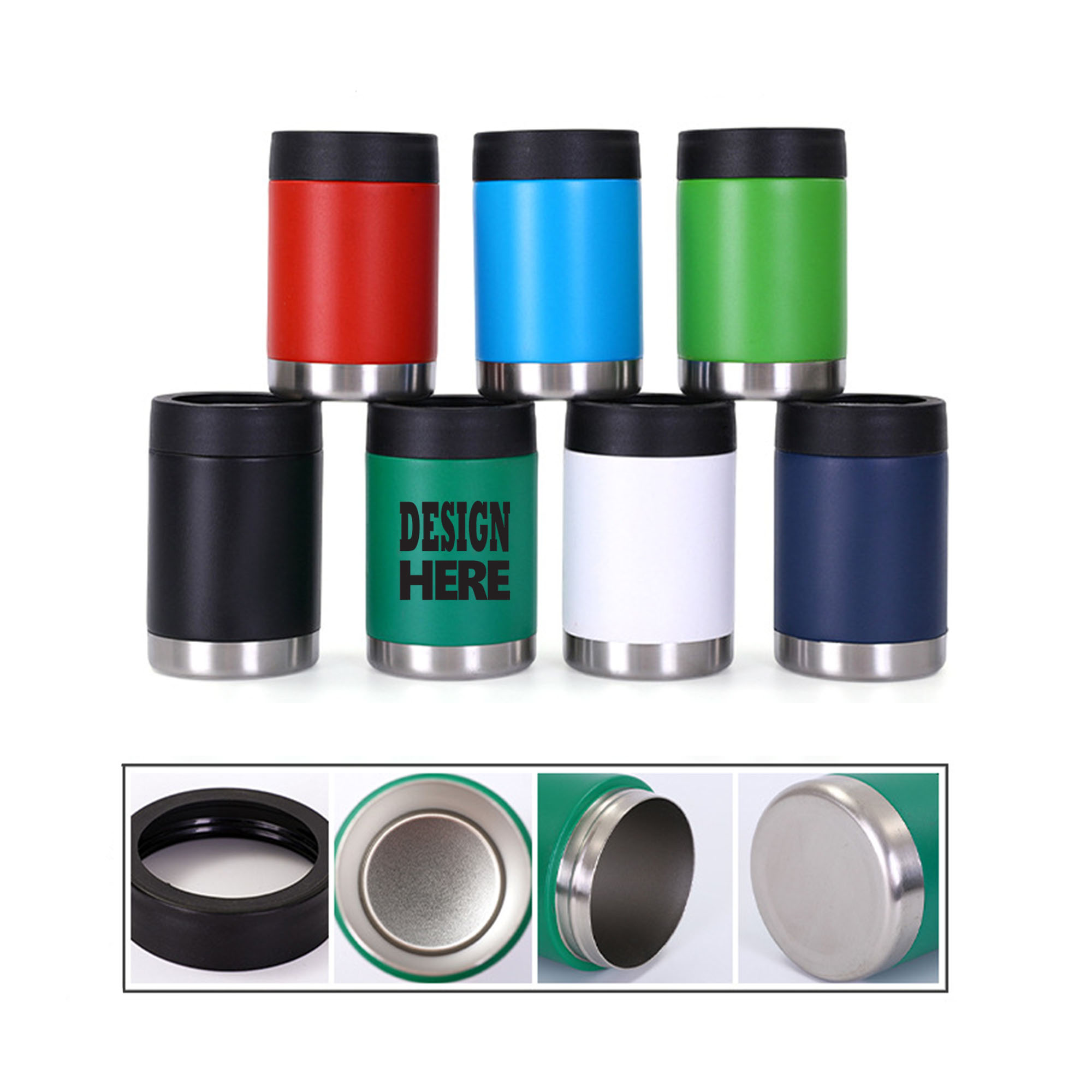 16oz Vacuum Insulated Beer Can Tumbler 1