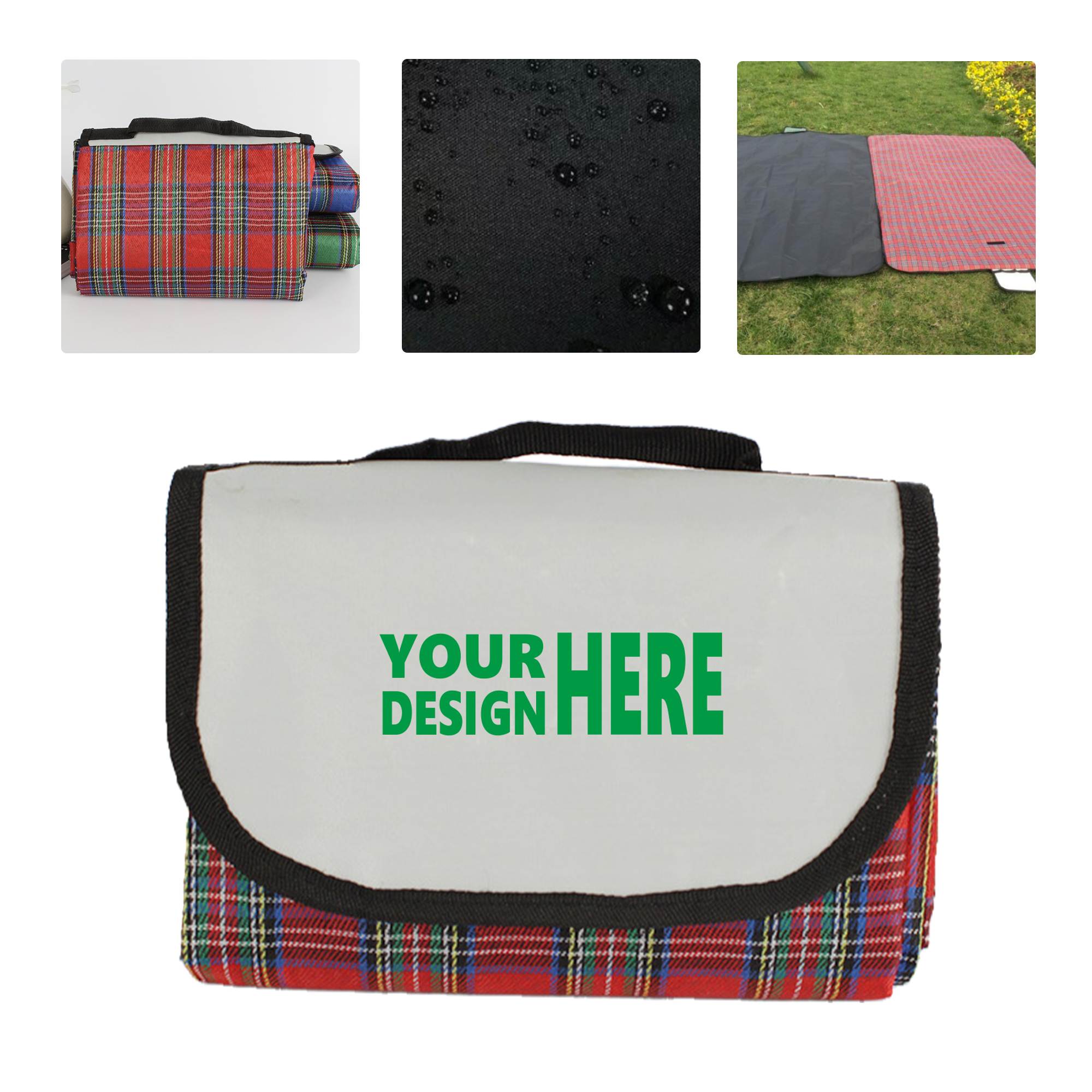 MOQ 50 Waterproof Foldable Picnic Beach Mat for Outdoor Activities 2