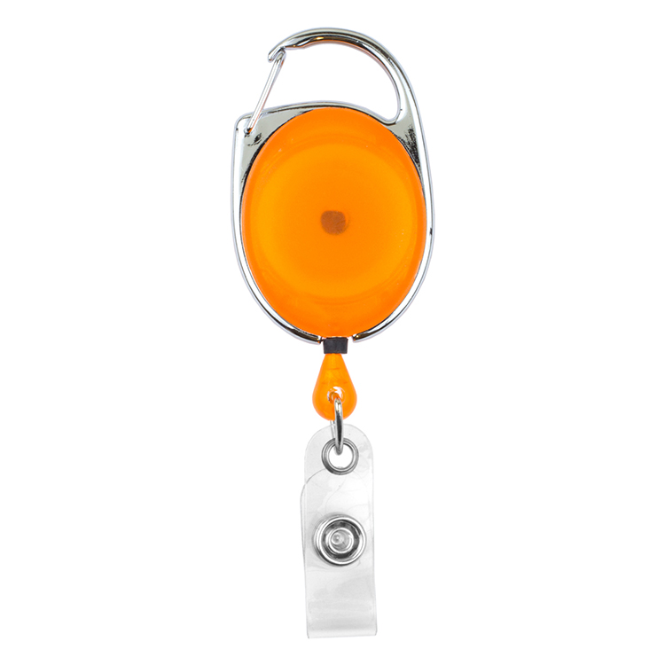 "Oberlin PI" 30" Cord PhotoImage ® Full Color Imprint* Retractable Carabiner Style Badge Reel and Ba 12