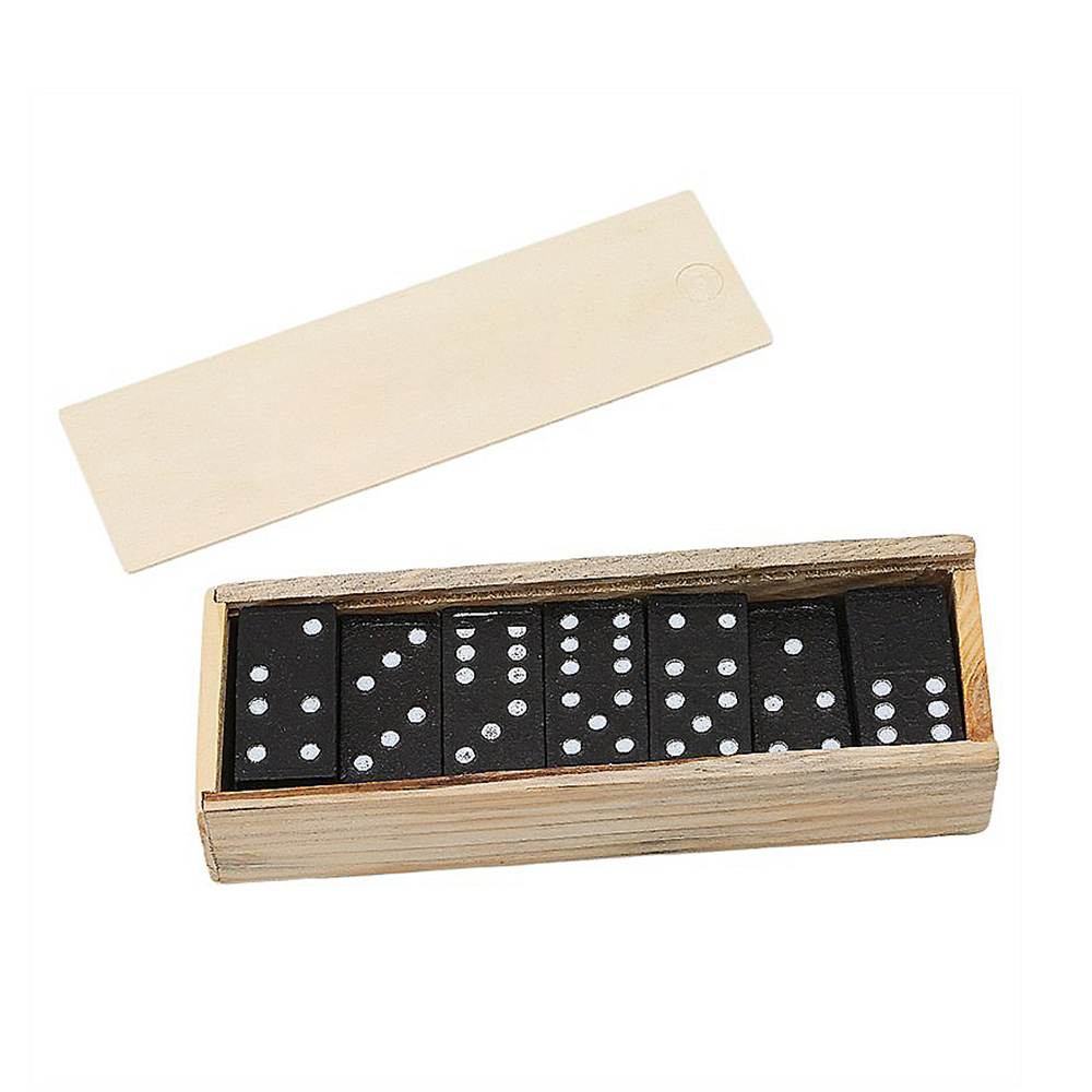 Dominos In Wooden Box 4