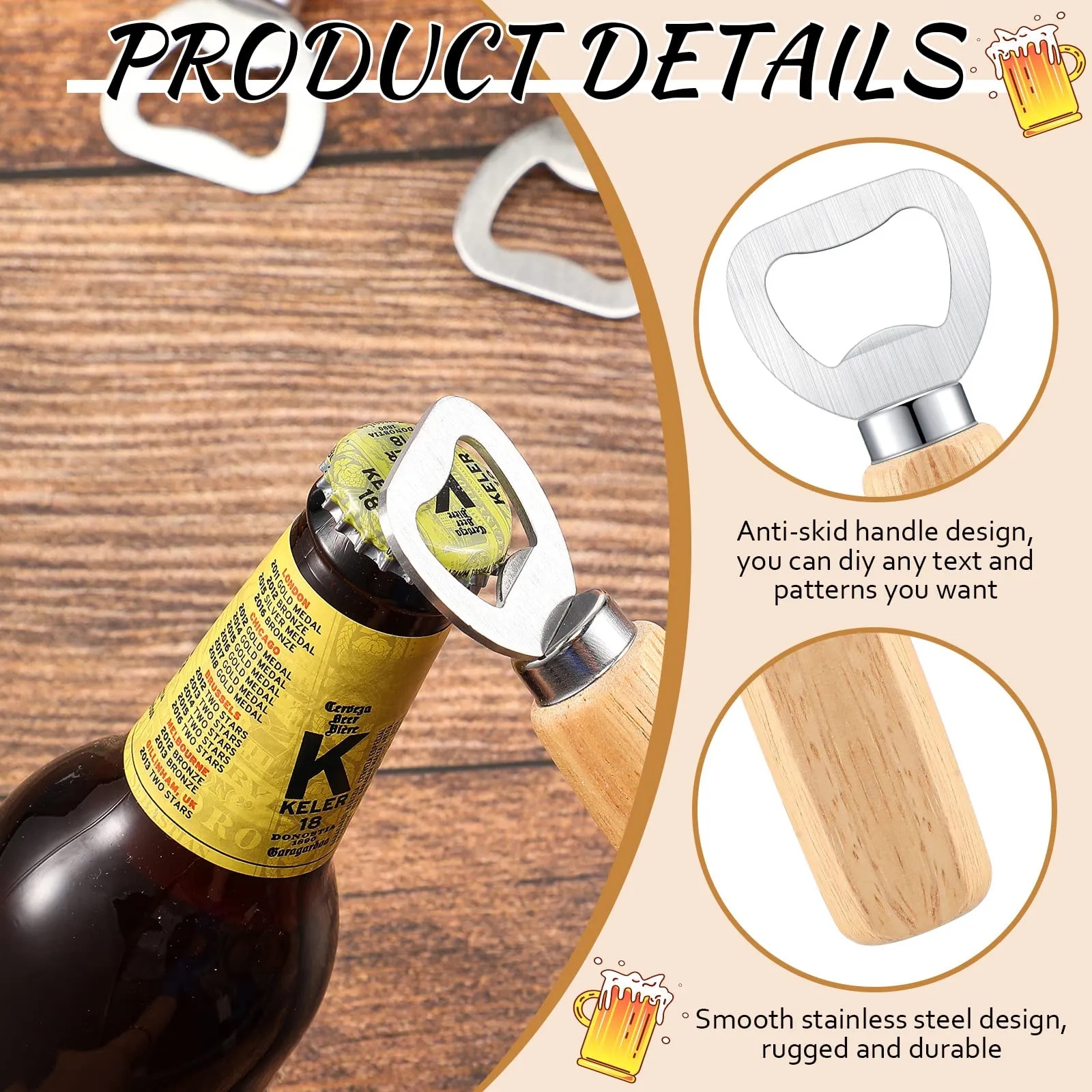 Wood Wine Bottle Opener 2