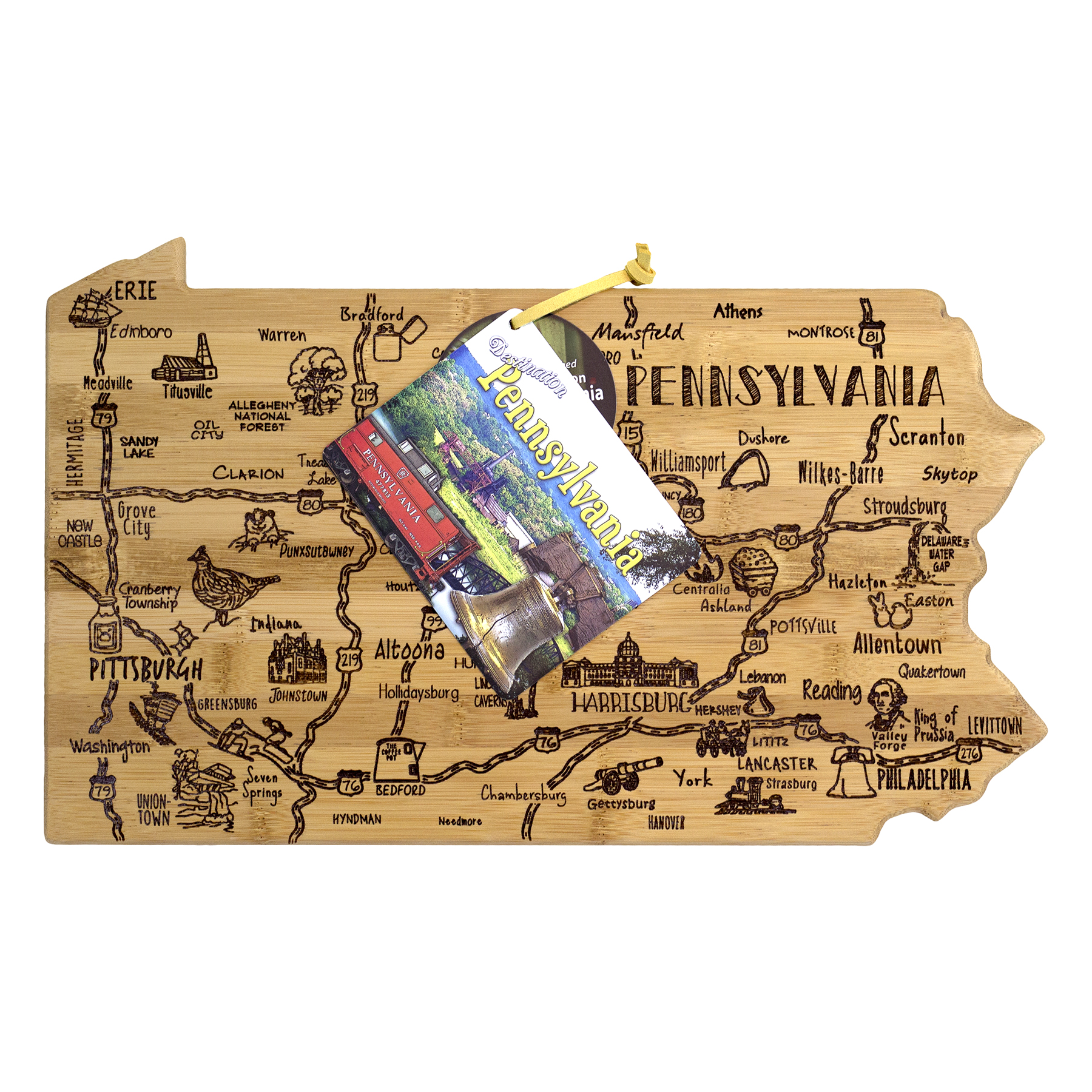 Destination Pennsylvania Cutting & Serving Board 1