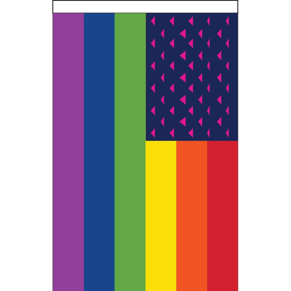New Old Glory Triangles Deluxe Garden Flag 2