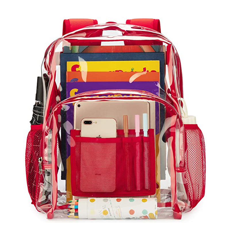 Clear PVC Backpack for Women Men 7
