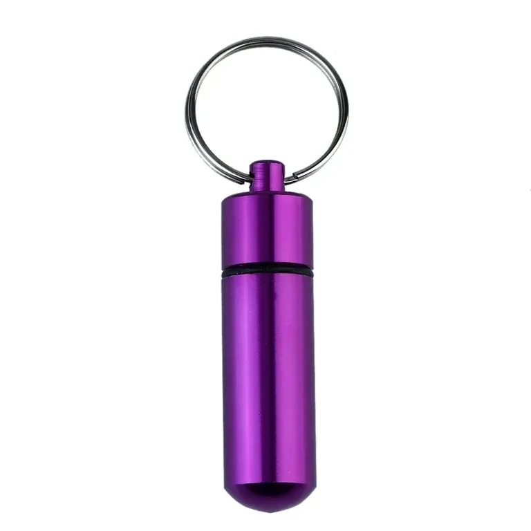 Aluminum Pill Case Keychain 8