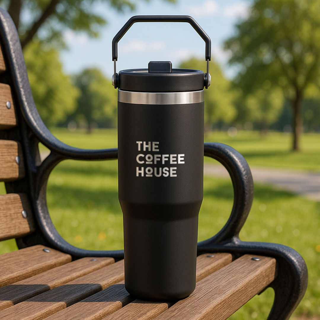 Revive SS Travel Mug w/Handle & Straw - 30oz 8