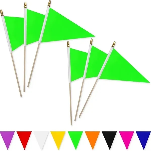 Colorful Pennant Flags with 5x8-Inch Small Triangle 6