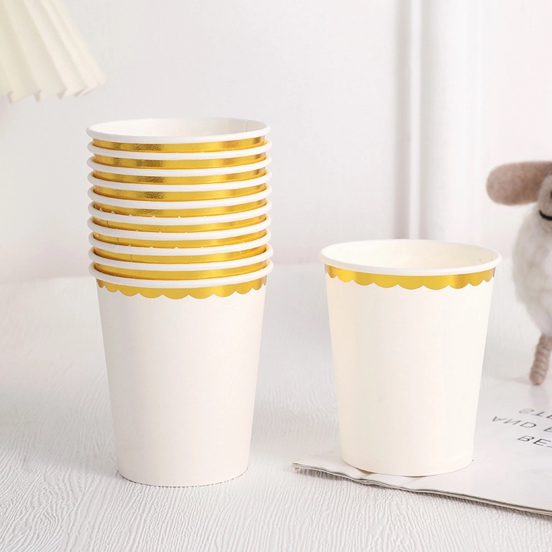 9 oz Disposable Party Picnic Beverage Ice Cream Paper Cup 9