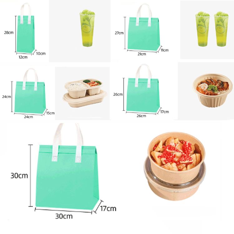 Reusable Non-Woven Insulated Take Away Bags 2