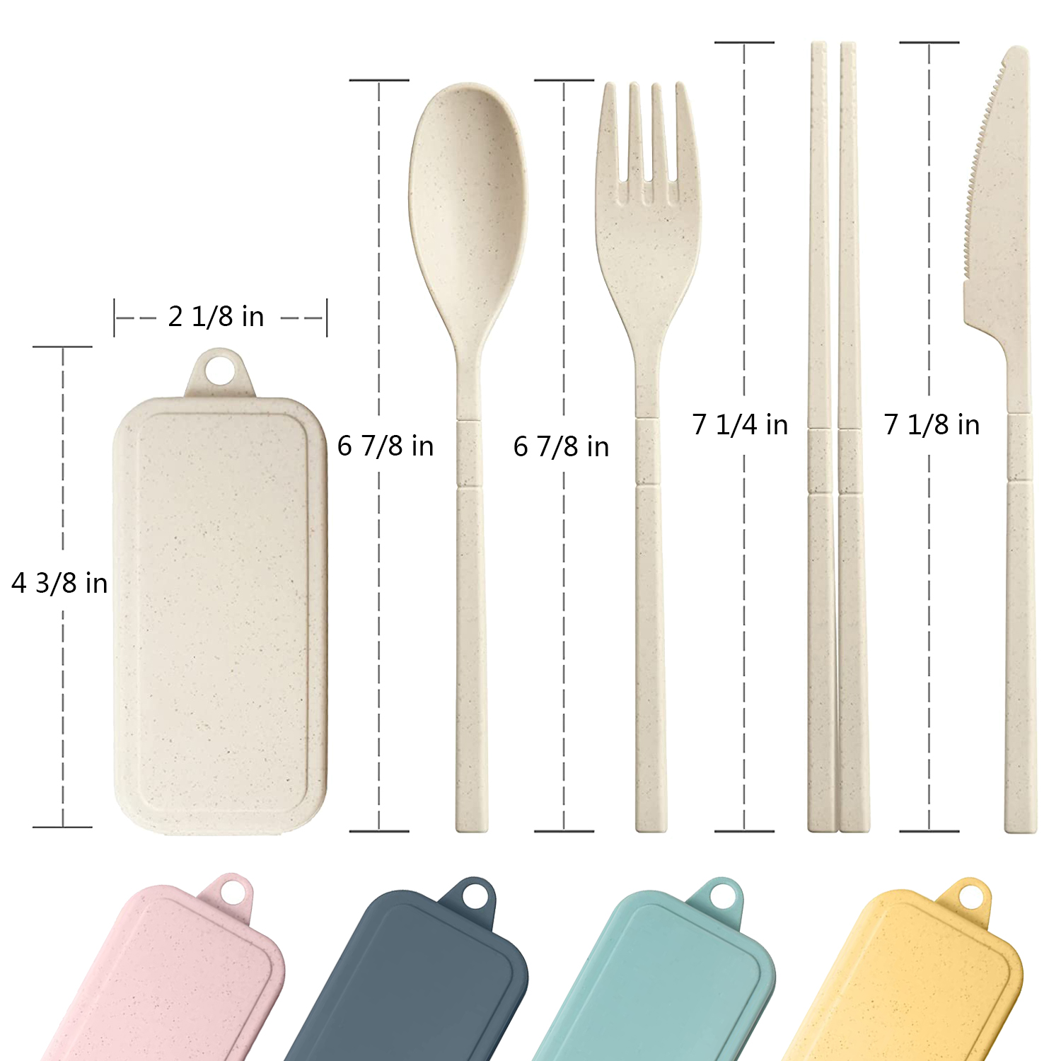 Wheat Straw Folding Tableware 2