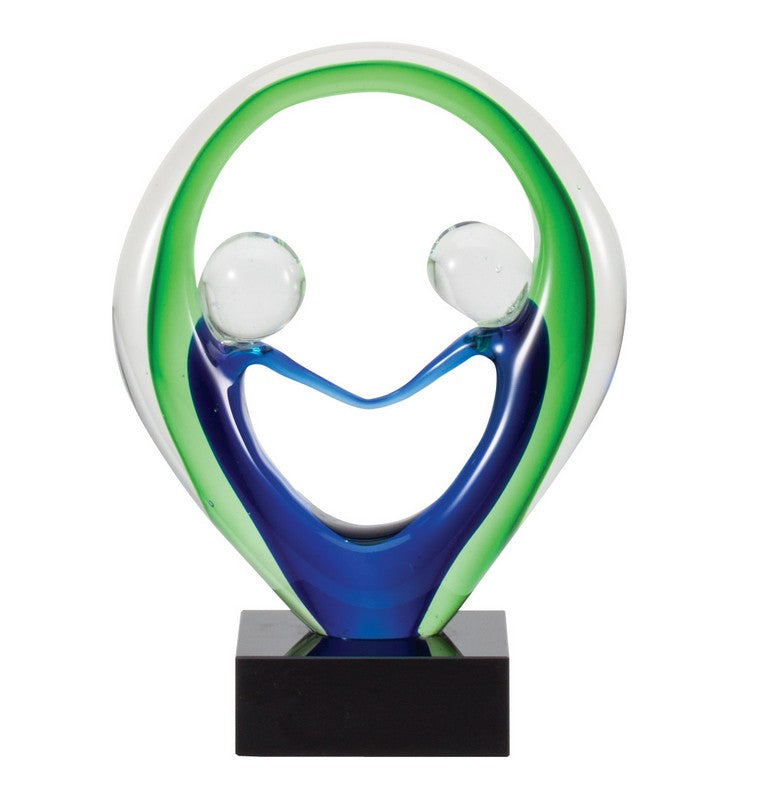 8" Glass Art Sculpture 2