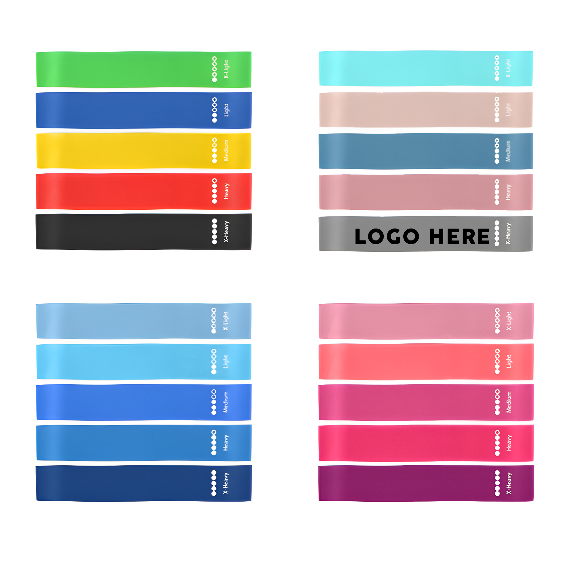 MOQ 50 Fitness Booty Bands for Squats Resistance Training 2