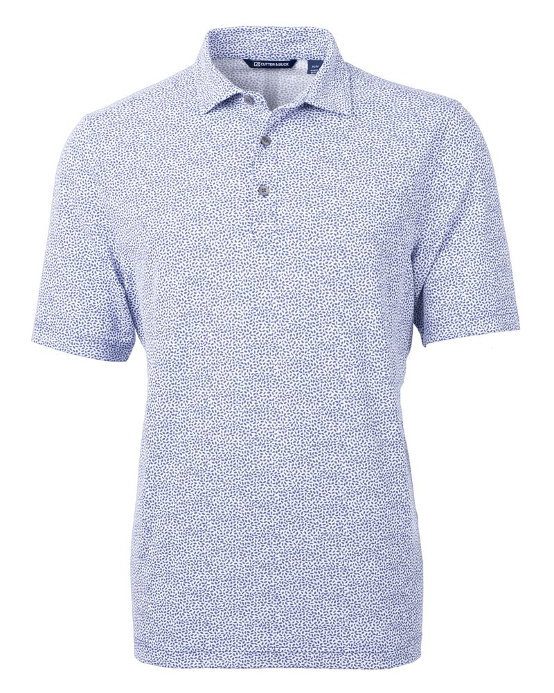 Cutter & Buck Virtue Recycled Botanical Print Featherlight Pique Mens  Polo 69