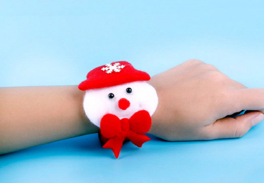 Santa Claus Decor Christmas Slap Bracelet 2