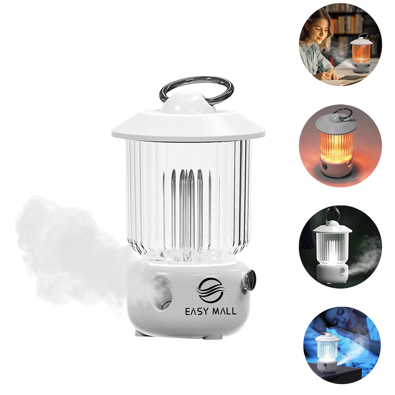 3 In 1 Rechargeable Air Humidifier Lantern Night Light 2