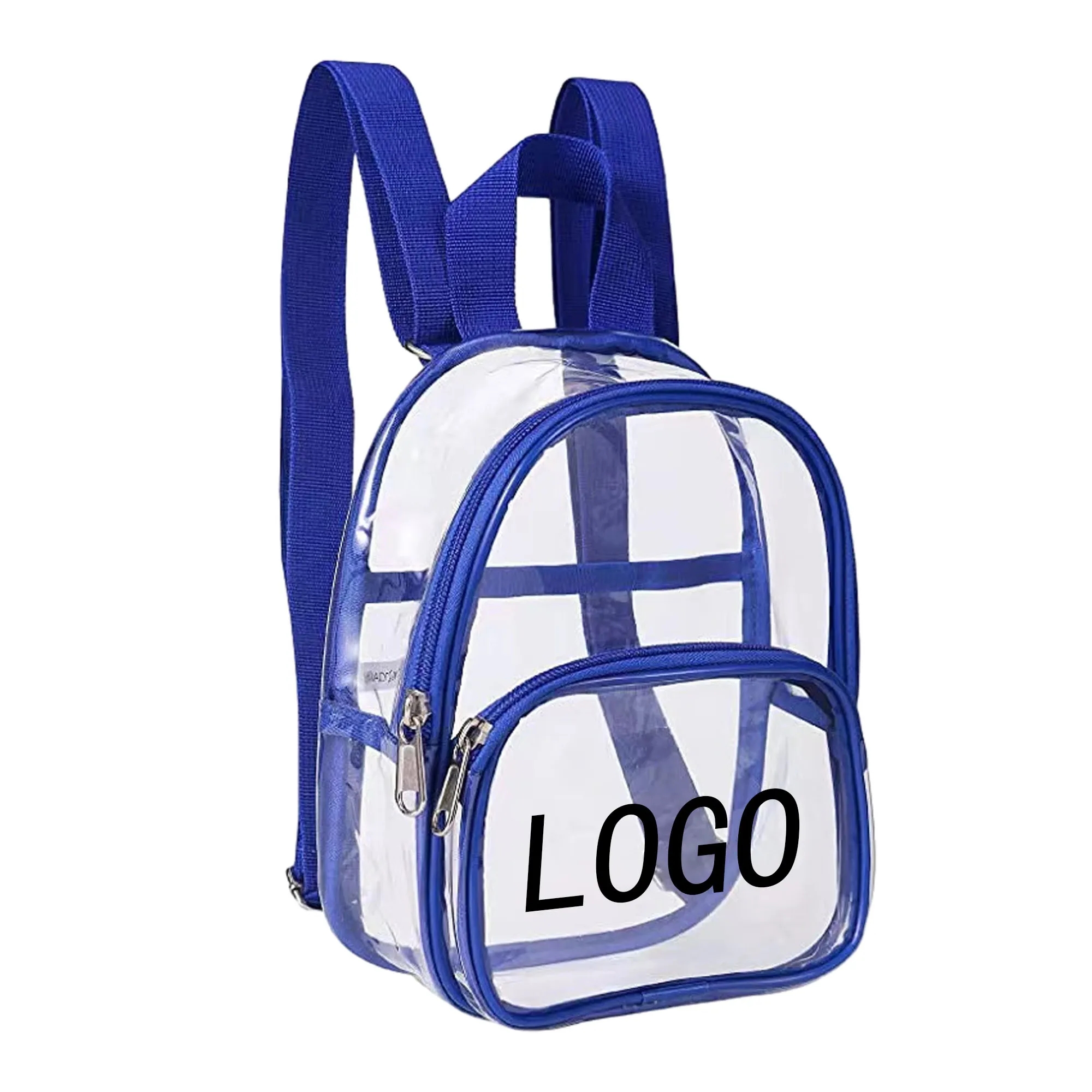 Transparent PVC Sports Backpack Adjustable Shoulder Bag 6