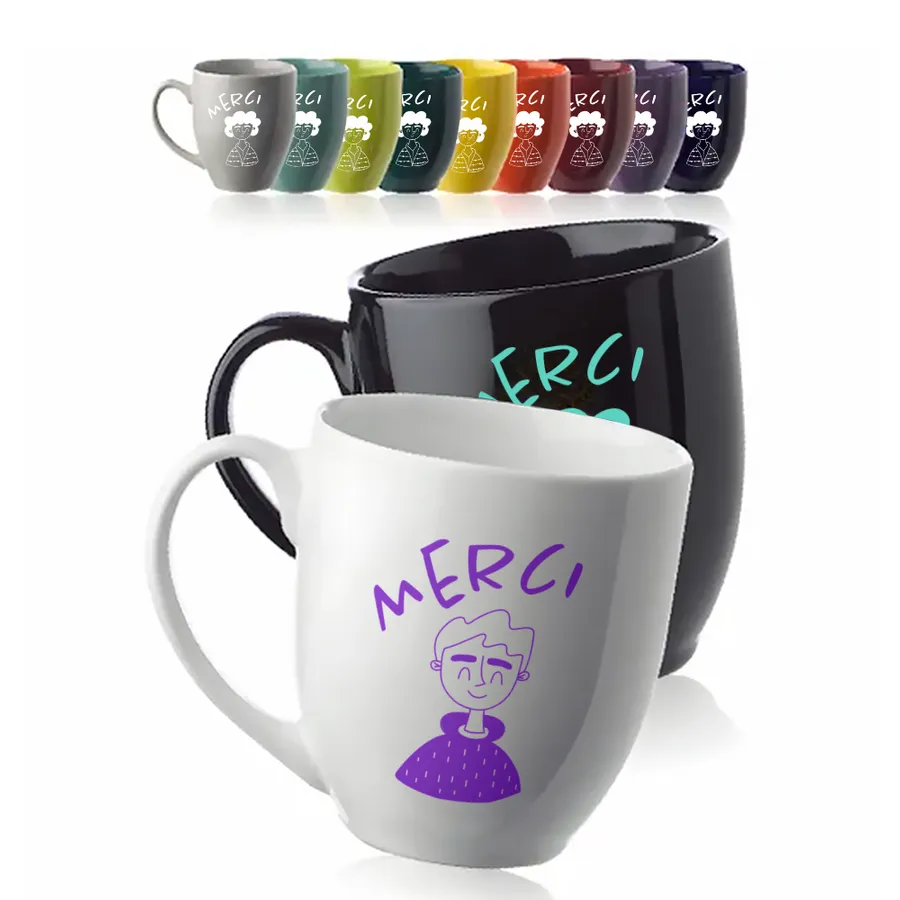 16 Oz Glossy Ceramic Mugs 3