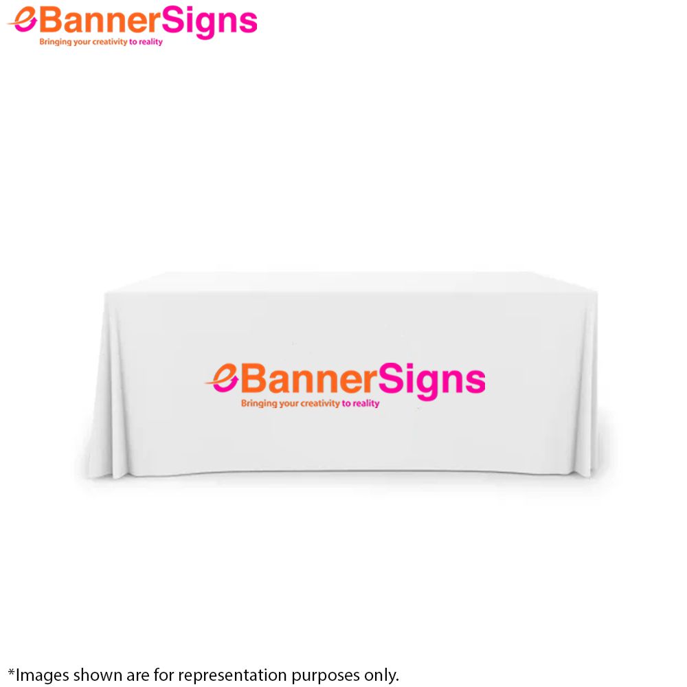 Premium White Table Covers (4-Sided Closed Back) 4